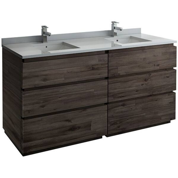 Fresca Formosa 70" Double Free Standing Wood Vanity Only